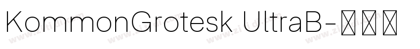 KommonGrotesk UltraB字体转换